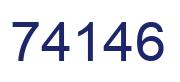 Número 74146 imagen azul