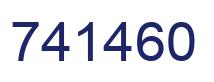 Number 741460 blue image