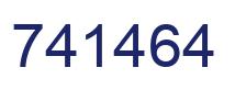 Number 741464 blue image