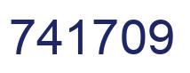 Number 741709 blue image