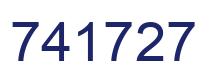 Number 741727 blue image