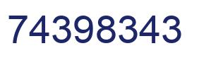 Número 74398343 imagen azul
