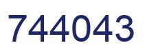 Number 744043 blue image