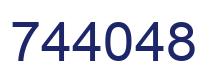 Number 744048 blue image