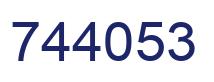 Number 744053 blue image