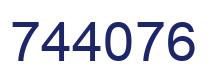 Número 744076 imagen azul