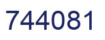Número 744081 imagen azul