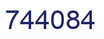 Número 744084 imagen azul
