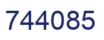 Número 744085 imagen azul