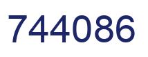 Número 744086 imagen azul