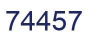 Número 74457 imagen azul