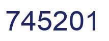 Number 745201 blue image