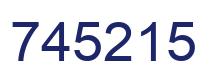 Number 745215 blue image