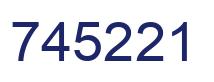 Number 745221 blue image