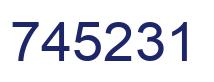 Number 745231 blue image