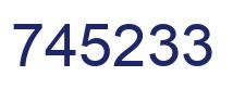 Number 745233 blue image