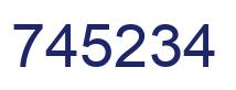 Number 745234 blue image