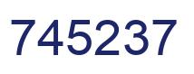 Number 745237 blue image