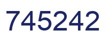 Number 745242 blue image