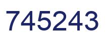 Number 745243 blue image