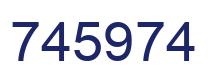 Number 745974 blue image