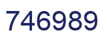 Number 746989 blue image