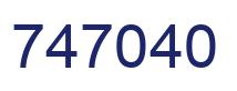 Number 747040 blue image
