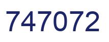 Number 747072 blue image