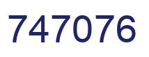 Number 747076 blue image