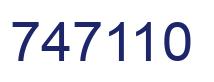 Number 747110 blue image