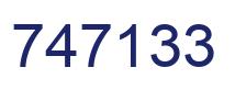 Number 747133 blue image
