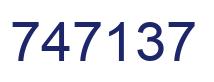 Number 747137 blue image
