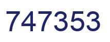 Number 747353 blue image
