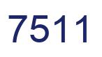 Number 7511 blue image
