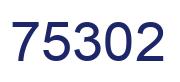 Número 75302 imagen azul