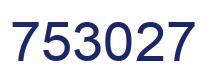 Número 753027 imagen azul