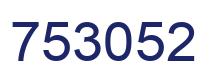 Number 753052 blue image