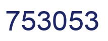Number 753053 blue image