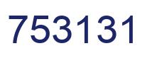 Number 753131 blue image