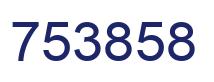 Number 753858 blue image