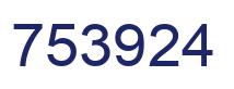 Number 753924 blue image