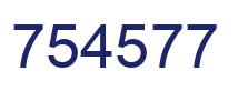 Número 754577 imagen azul