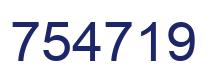 Number 754719 blue image