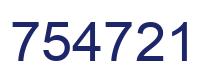 Number 754721 blue image