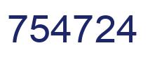 Número 754724 imagen azul