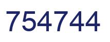 Número 754744 imagen azul