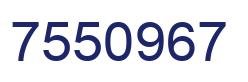 Número 7550967 imagen azul