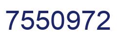 Number 7550972 blue image