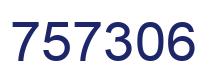 Number 757306 blue image