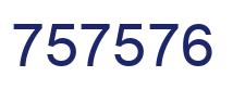 Number 757576 blue image